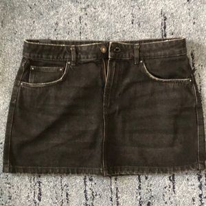 Zara Authentic Denim by TRF, Black Denim Skirt